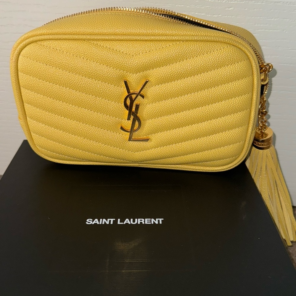 Authentic YSL Mini Lou In Quilted Leather. (Perfect Condition)